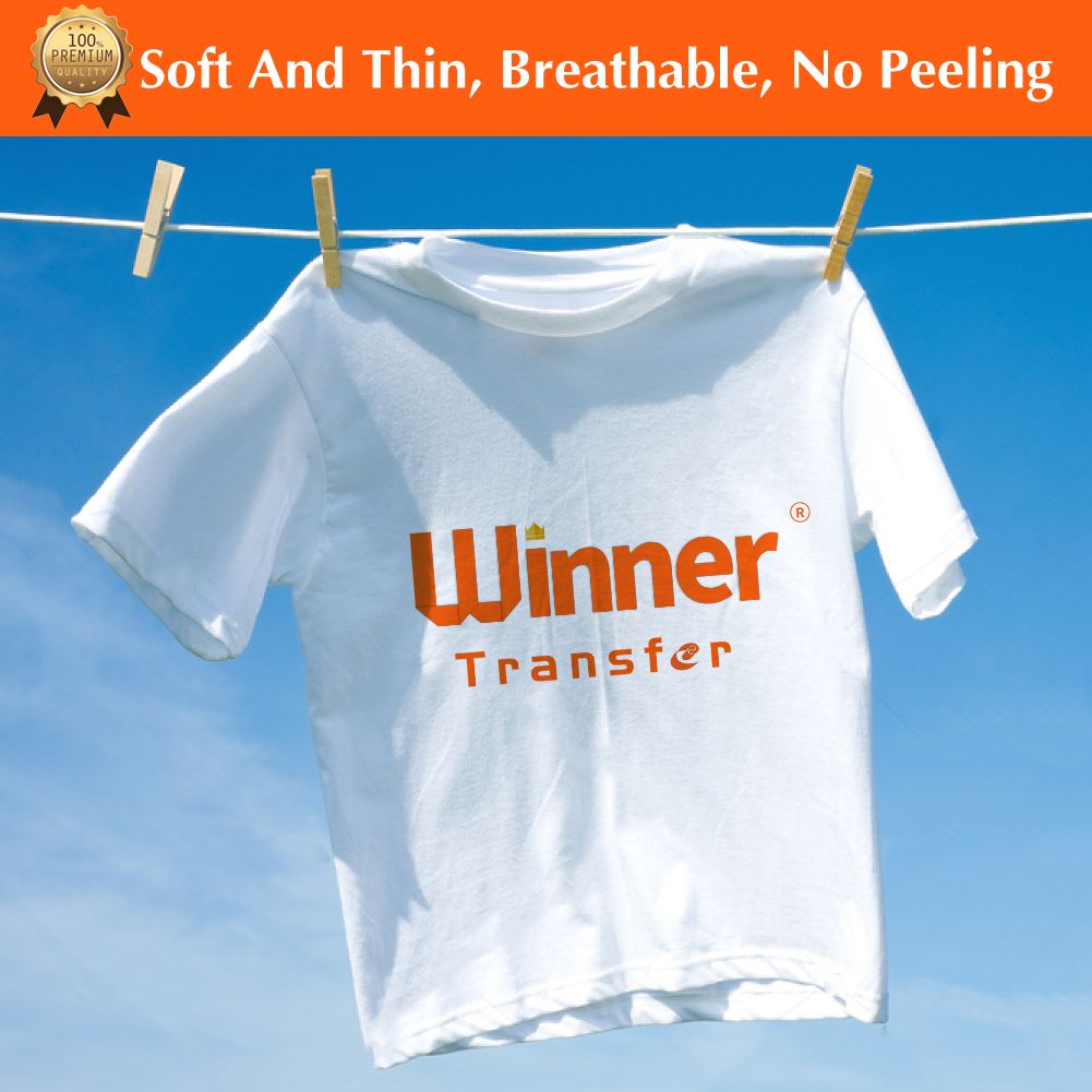 Inkjet Light Heat Transfer Paper Only For Professional Heat Press Machine 20pcs