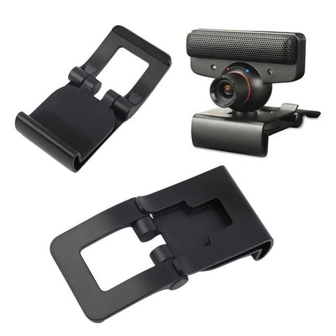 New Bla K TV  Lip For Sony PS3 Move Eye  Amera Mount Holder Stand Adjustable-black