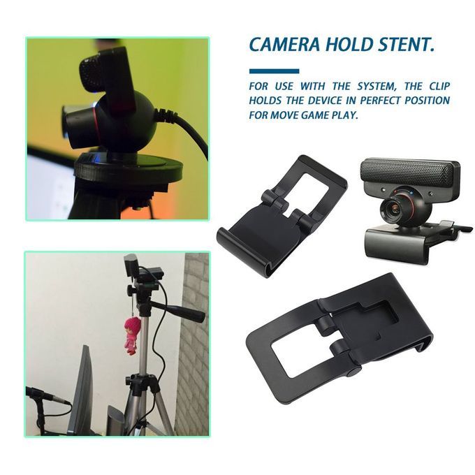 New Bla K TV  Lip For Sony PS3 Move Eye  Amera Mount Holder Stand Adjustable-black