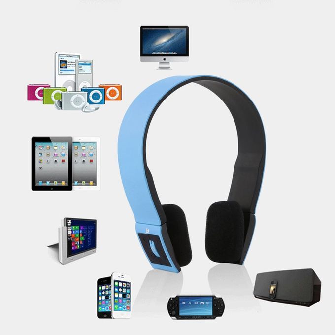 Wireless Sports Stereo Headset Headphone Mi  For Mobile Phones Notebooks-Red