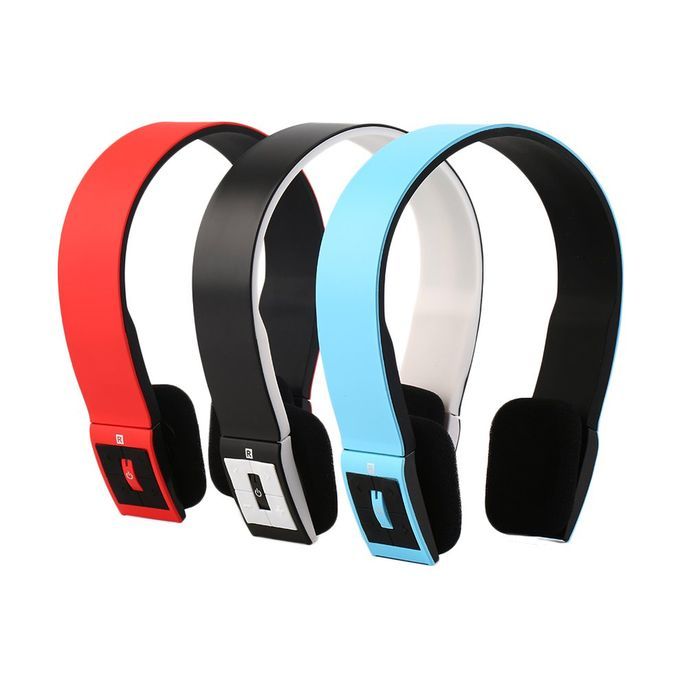Wireless Sports Stereo Headset Headphone Mi  For Mobile Phones Notebooks-Red