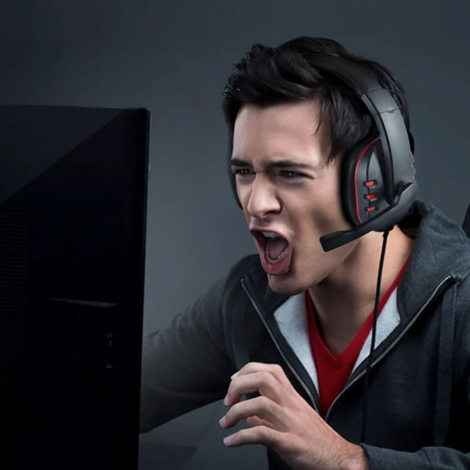 Wired Gaming Headphones B  Stereo Headsets With Mi  For PS4 For XBOX-ONE-black