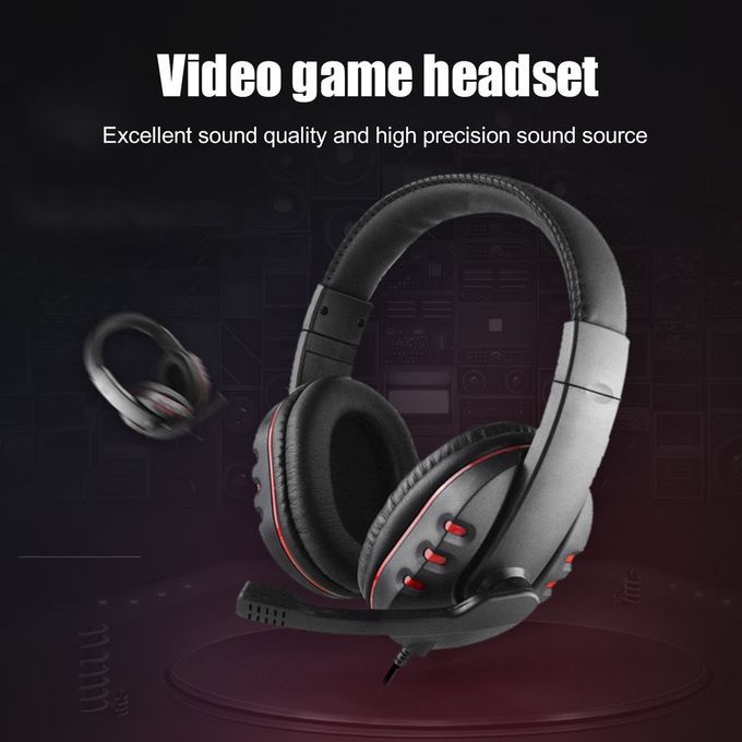 Wired Gaming Headphones B  Stereo Headsets With Mi  For PS4 For XBOX-ONE-black