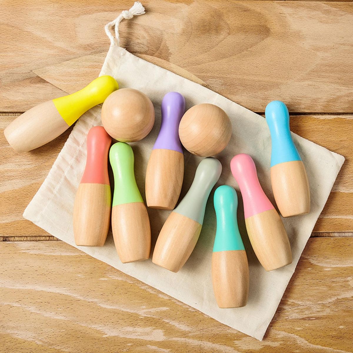 1 Set Bowling Toys Kids Indoor Outdoor Bowling Toys