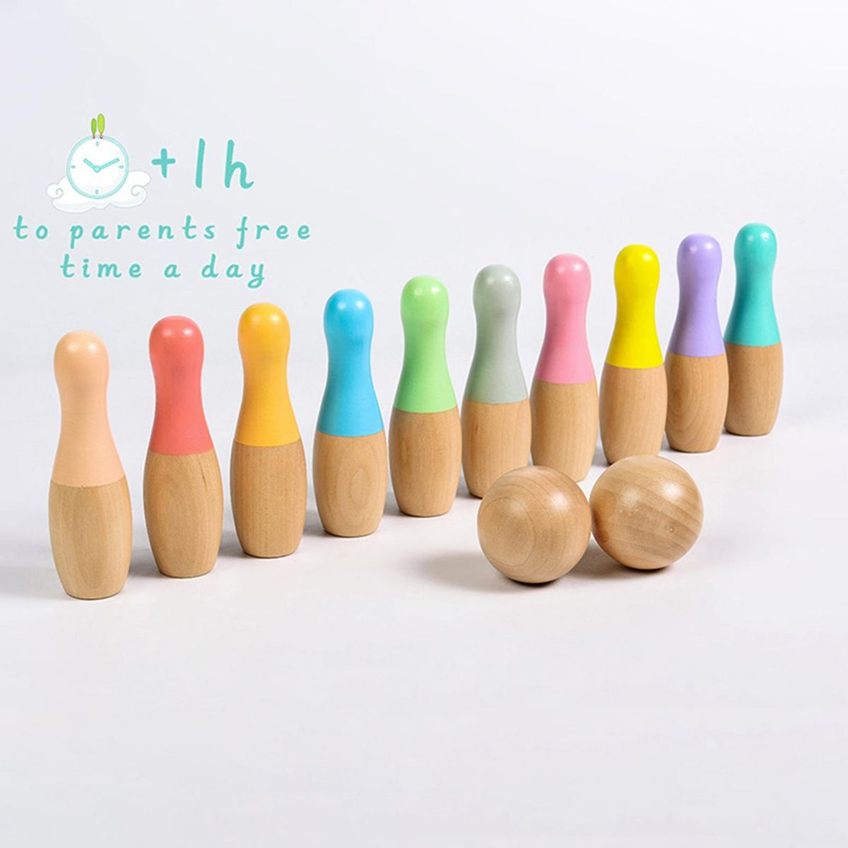1 Set Bowling Toys Kids Indoor Outdoor Bowling Toys