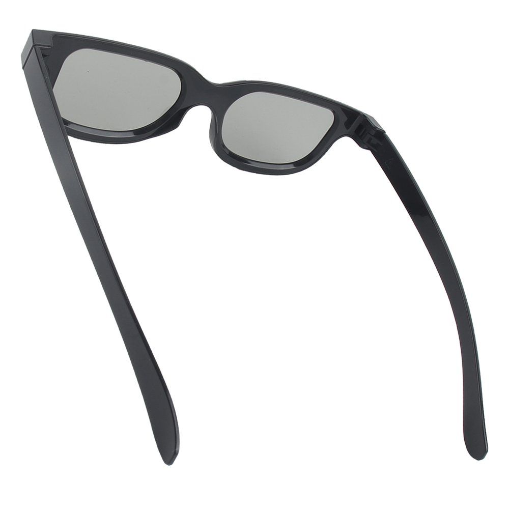 Circular Polarizing Passive Woman Man 3D Movie Glasses For TV Cinemas Black