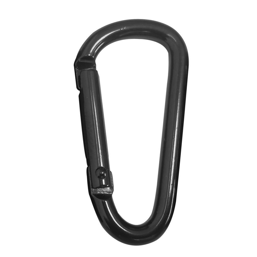 D Shape Carabiner Clip Clasp Spring Hook Keyring Buckle Carabina 1pcs