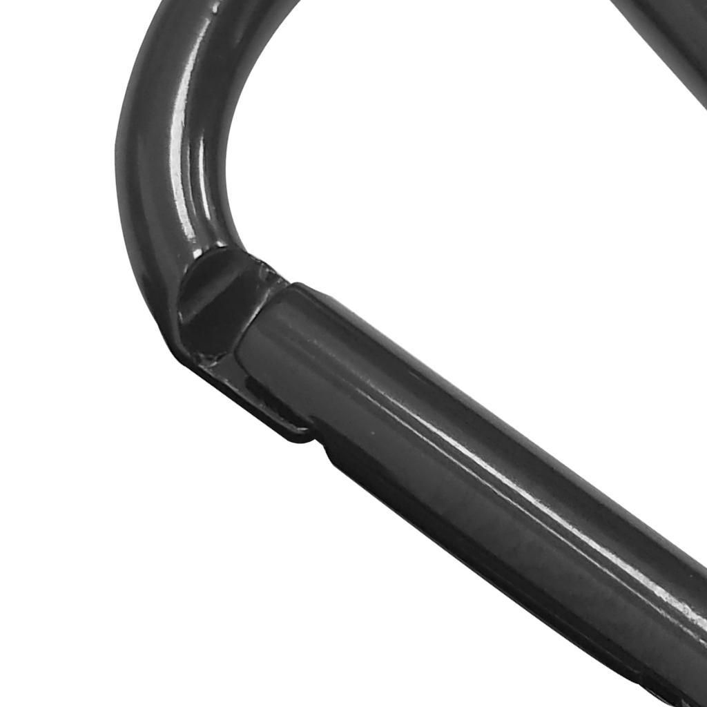 D Shape Carabiner Clip Clasp Spring Hook Keyring Buckle Carabina 1pcs