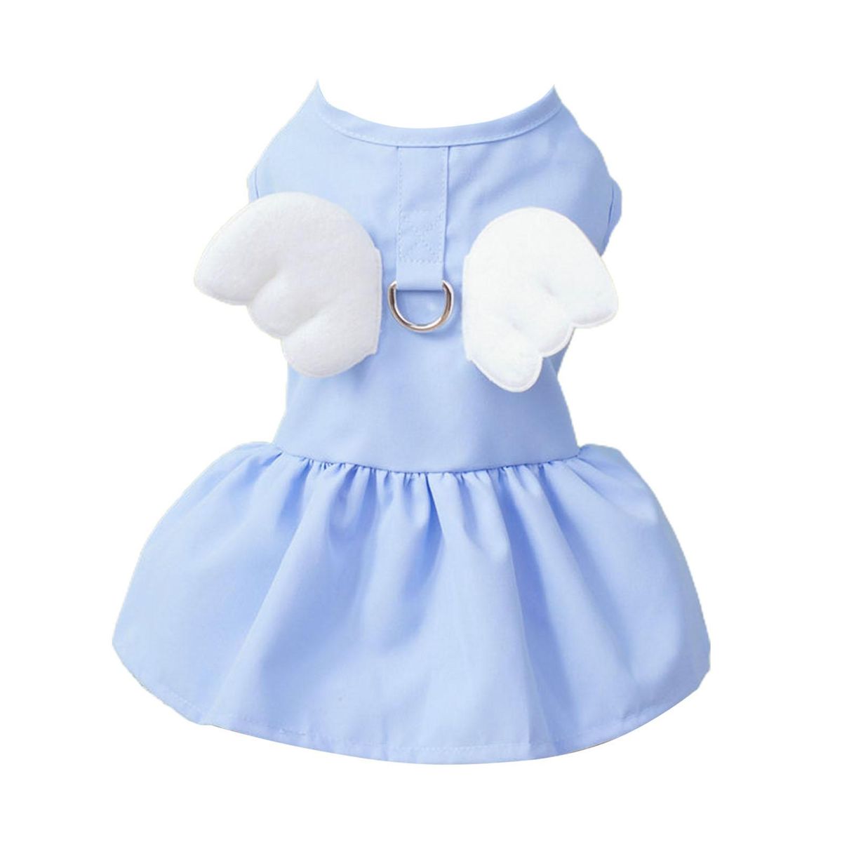 Pet Dress Angel Wings Pet Dog Puppy Princess Dress Blue