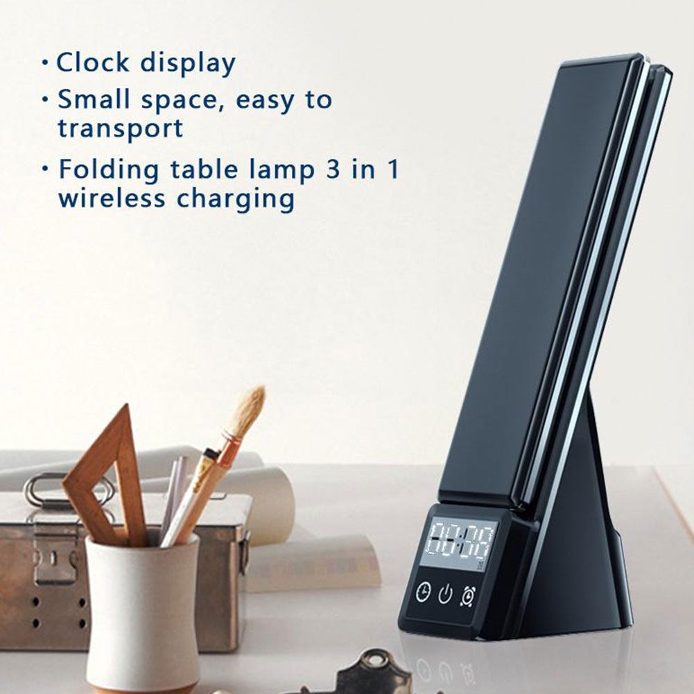 LED Desk Lamp With Phone Wireless Charger, USB Charging