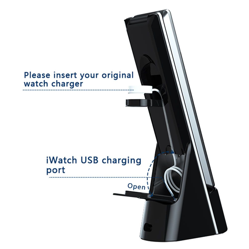 LED Desk Lamp With Phone Wireless Charger, USB Charging