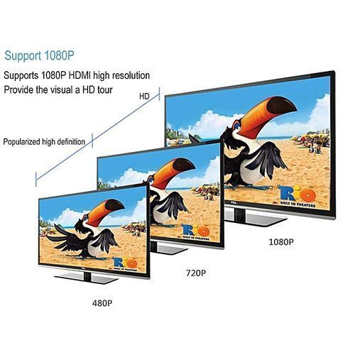 100% Genuine Original Mini AV To HDMI Adapter High Definition Audio And Video Converter AV2HDMI Support 1080P