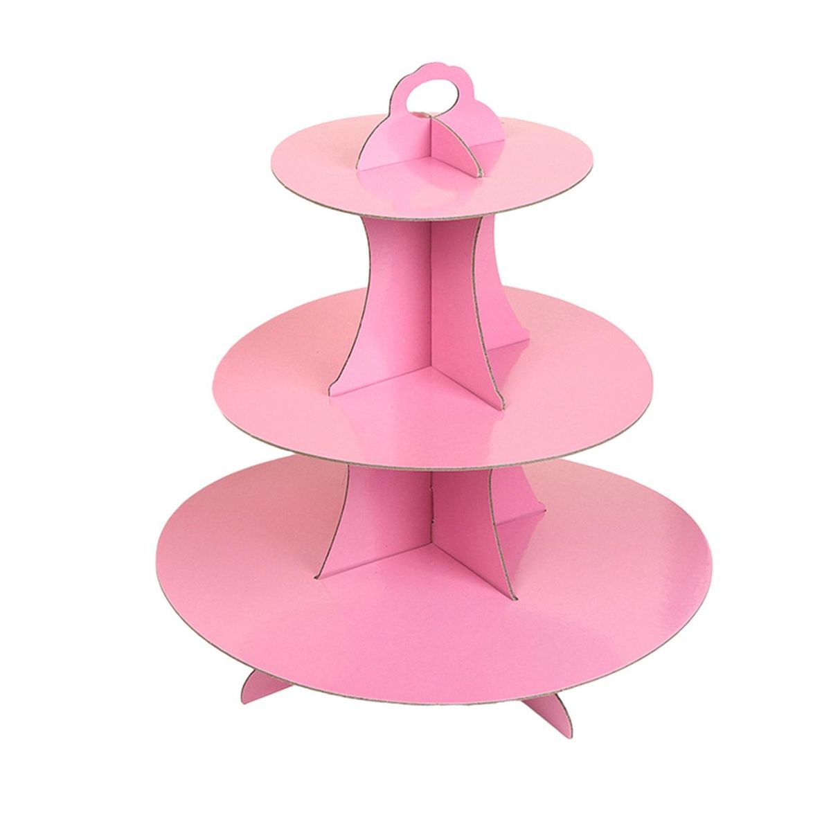 Birthday Cake Stand Cake Display Rack Desktop Dessert Holder Ornament Pink