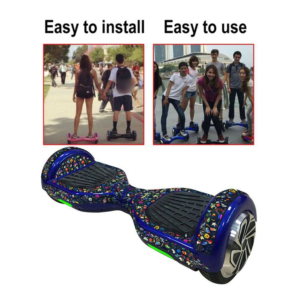 6.5 In H Balan E Bike  L I  Pattern Sti Ker Self Balan E S Ooter Hoverboard  Over Sti Ker Skin Sti Ker-multicolor-AL059