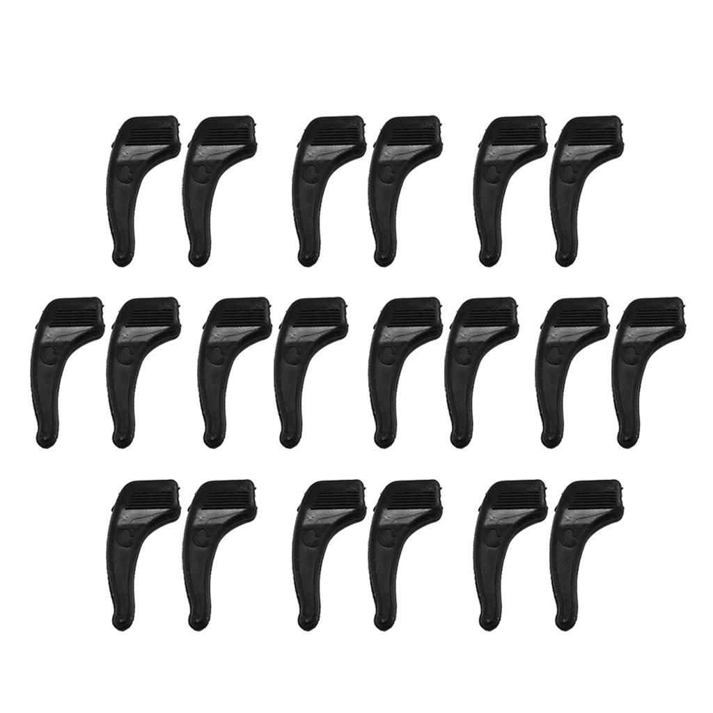10 Pcs Anti-Slip Glasses Ear Hooks Tip Grip Spectacles  Black F