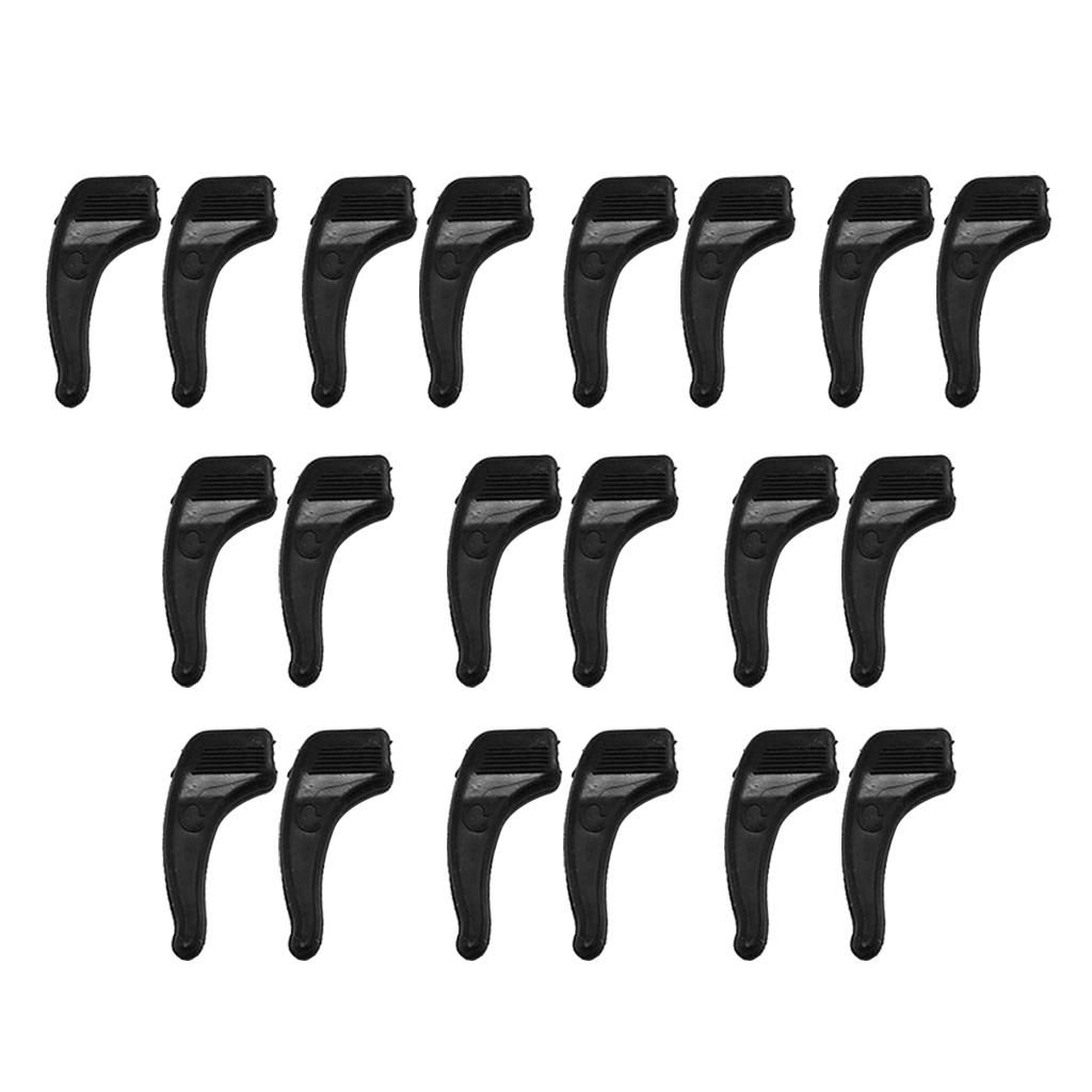 10 Pcs Anti-Slip Glasses Ear Hooks Tip Grip Spectacles  Black F
