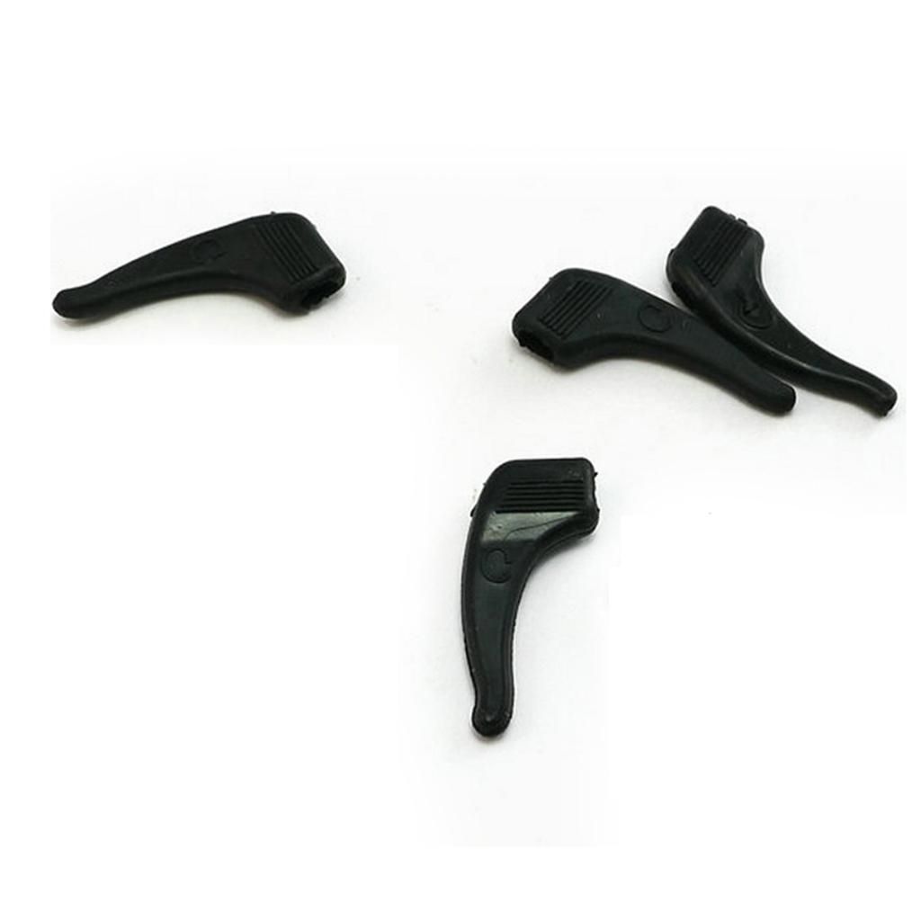 10 Pcs Anti-Slip Glasses Ear Hooks Tip Grip Spectacles  Black F
