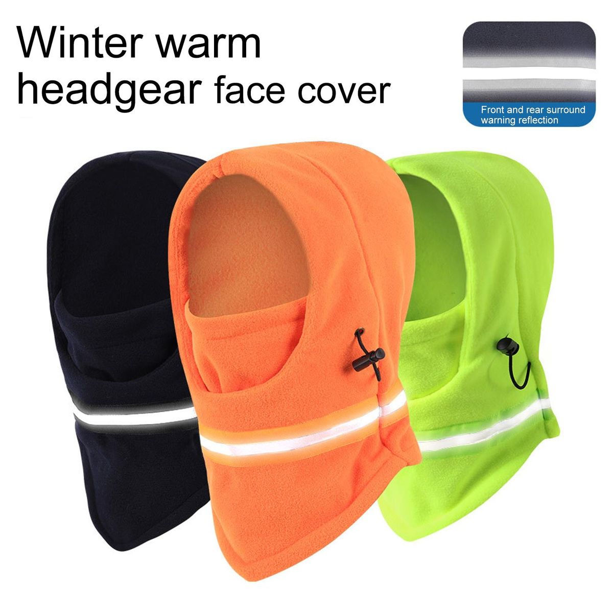 Head Neck Warmer Cold Weather Face And Neck Cover Navy Blue