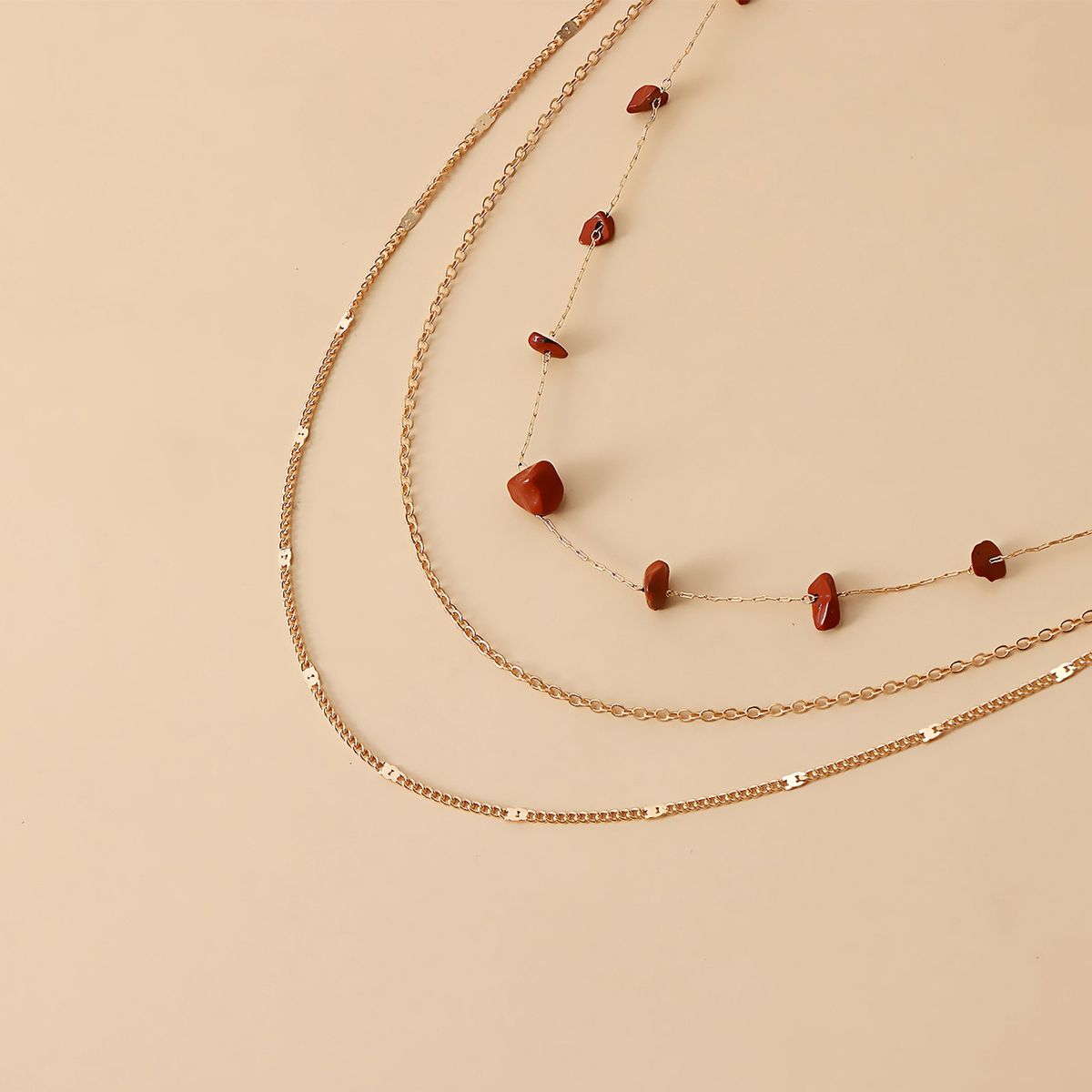 Belly Belt Chain Wear-resistant Three Circles Red