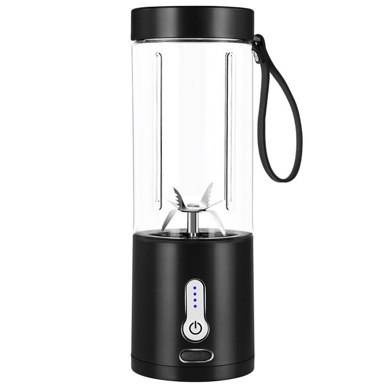 Personal Size Blender Juicer Rechargeable 0.53 Liter Black