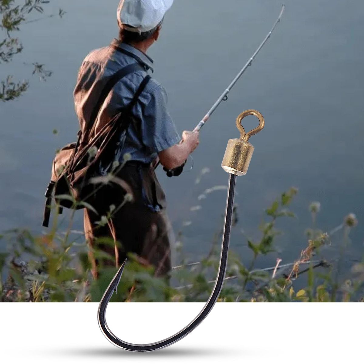 5PcsBag Fishhooks Wear Resistant Grass Carp Fishhooks