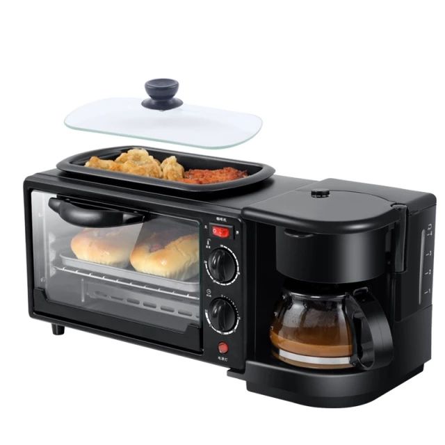 3in1 Breakfast Multipurpose Oven Coffee Maker Frying Pan