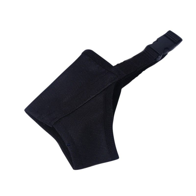Pet Mask Dog Buckled Breathable Anti Barking Biting Puppy Training Protection Supplies Soft Pet Dog Solid Color Mouth Cover-black