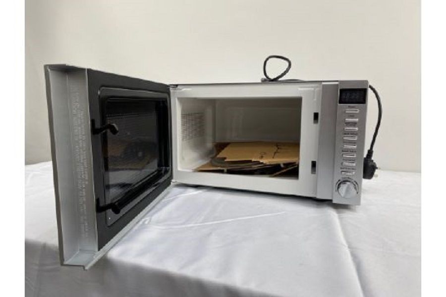 20L Mirrored Microwave - Silver-800w