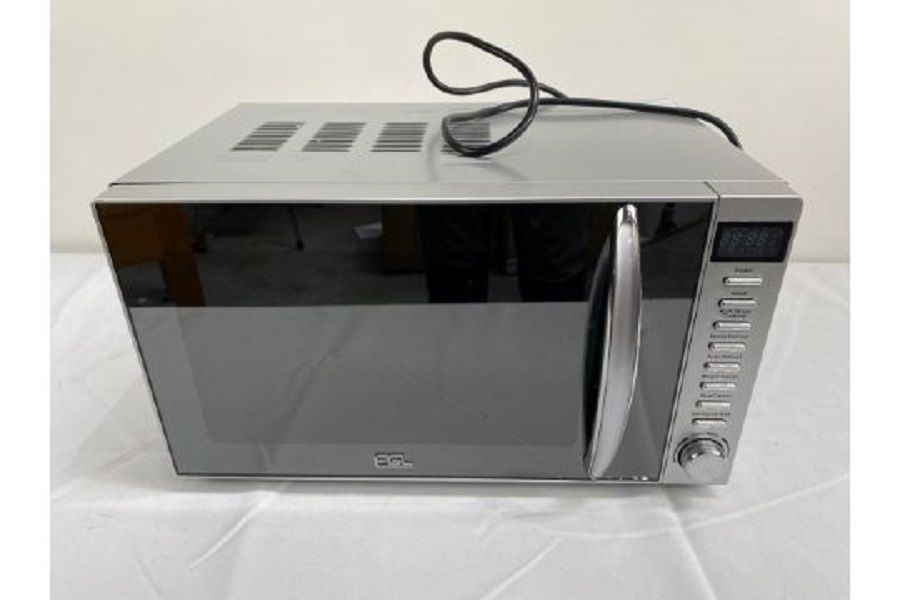 20L Mirrored Microwave - Silver-800w
