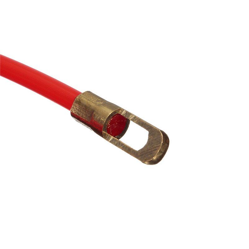 Nylon Steel Red Fish Draw Tape Electrical Cable Puller Pulling Electricians + Wheel Durable Quality