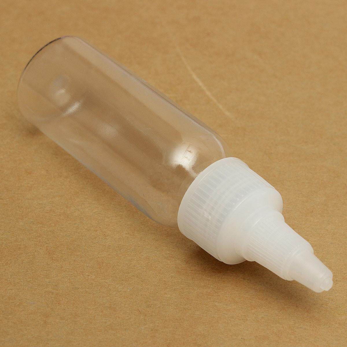 10Pcs 30ml 1oz Empty Plastic Bottle W/Twist Cap For Tattoo Ink Pigment Green Soap