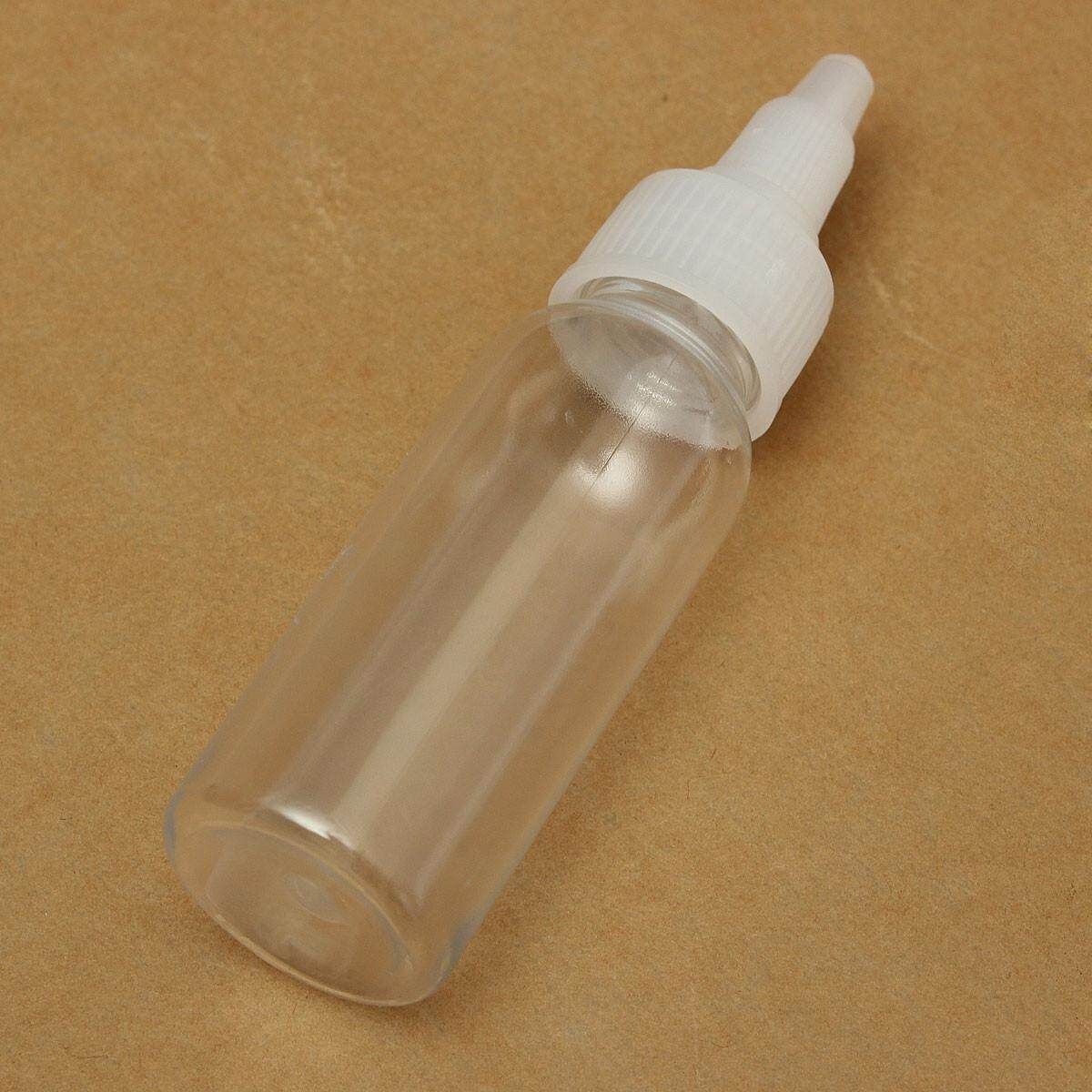 10Pcs 30ml 1oz Empty Plastic Bottle W/Twist Cap For Tattoo Ink Pigment Green Soap