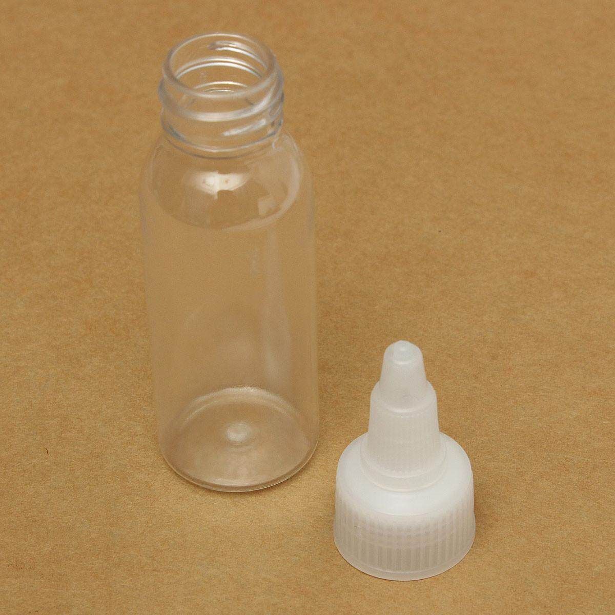 10Pcs 30ml 1oz Empty Plastic Bottle W/Twist Cap For Tattoo Ink Pigment Green Soap