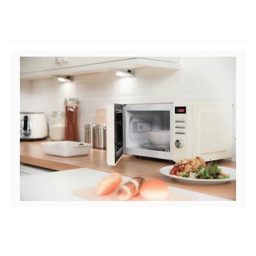 20L Compact Legacy Cream Digital Microwave Oven - 800W