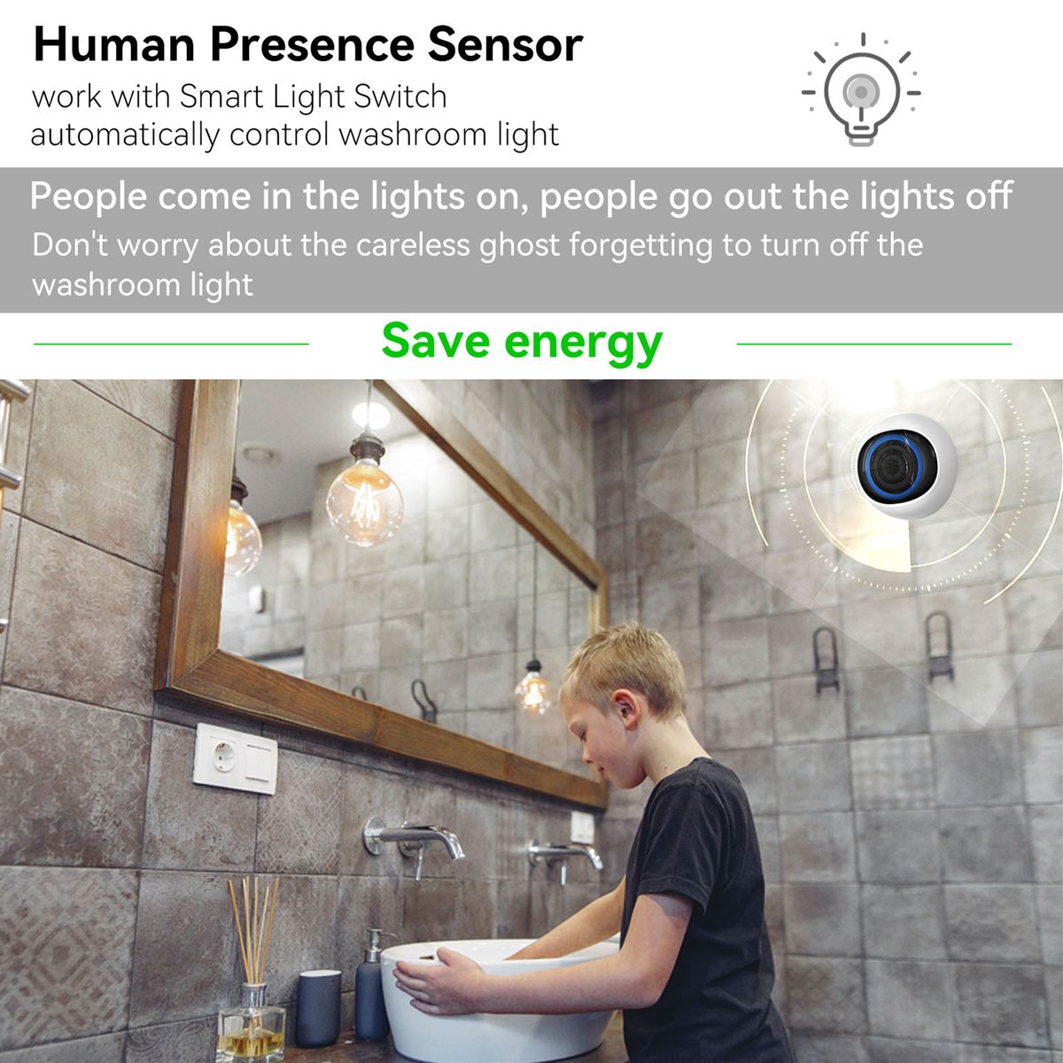 Intelligent Radar Wave Human Presence Sensor Graffiti Zigbee
