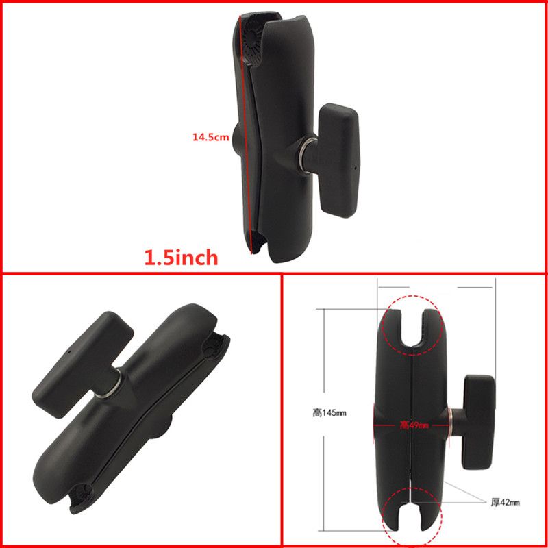 Heavy Duty 9cm 14.5cm 23cm Aluminum 1.5 Inch Ballhead Mount
