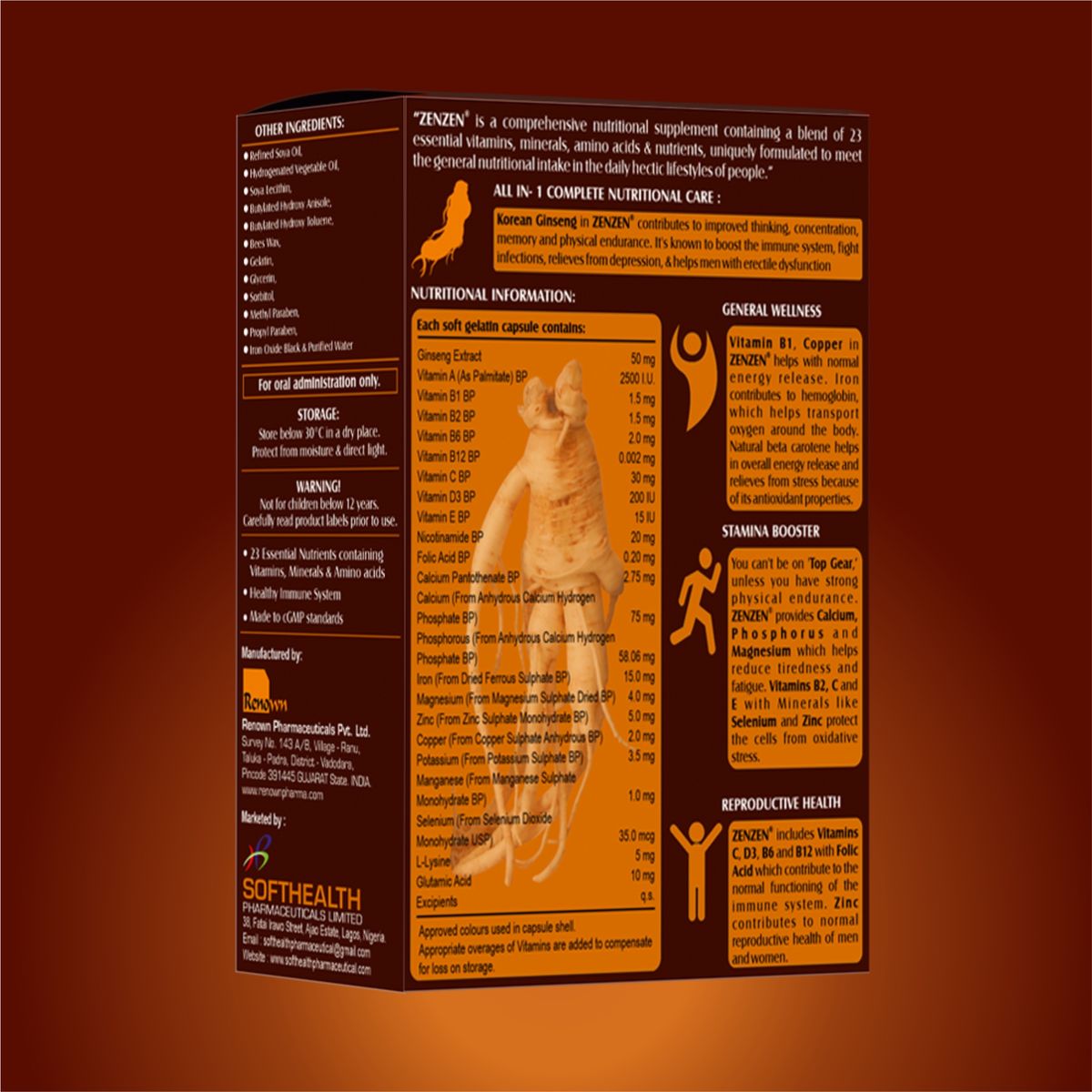 ZEN ZEN  Korean Ginseng CAPSULES