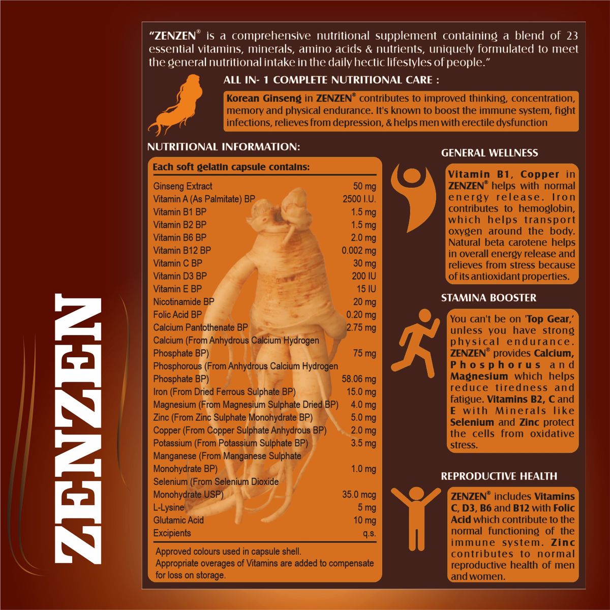 ZEN ZEN  Korean Ginseng CAPSULES
