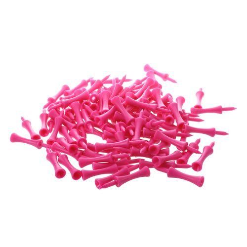100 Pieces Golf Tee Oveays Hot Pink T SN006