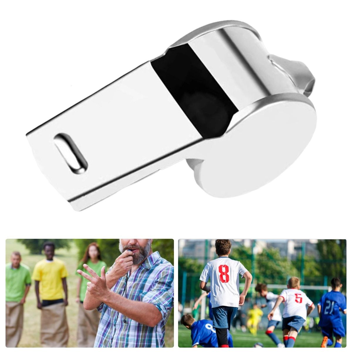 2Pcs Referee Whistles Multi-purpose Basketball Game Whistles
