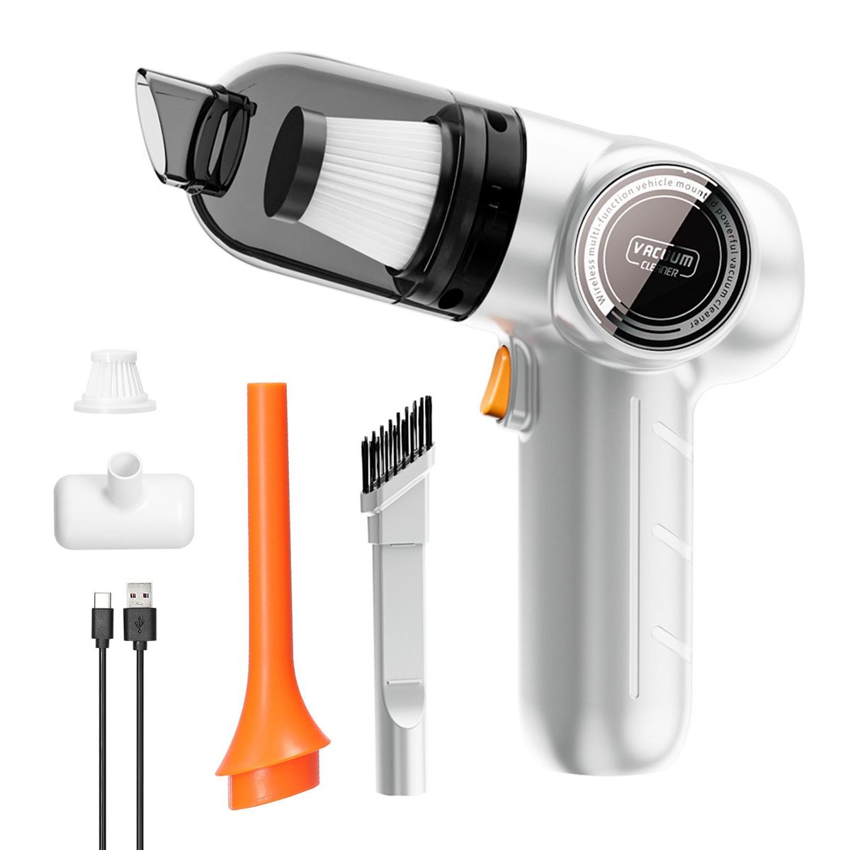 Car Wireless Vacuum Cleaner 120W High Power Blowable Cordless Home Appliance Vacuum Home and Car Dual Use Portable Vacuum Cleaner