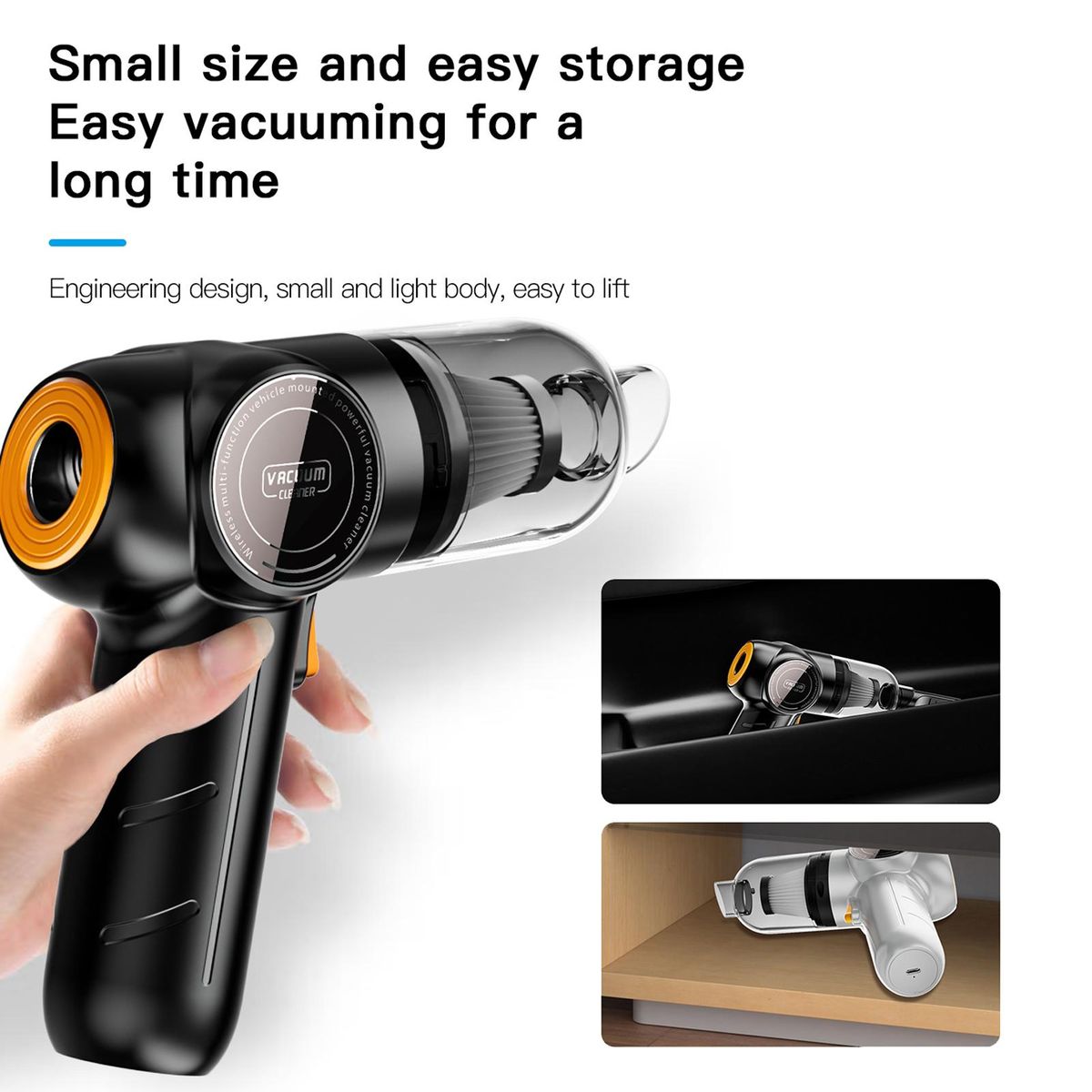 Car Wireless Vacuum Cleaner 120W High Power Blowable Cordless Home Appliance Vacuum Home and Car Dual Use Portable Vacuum Cleaner