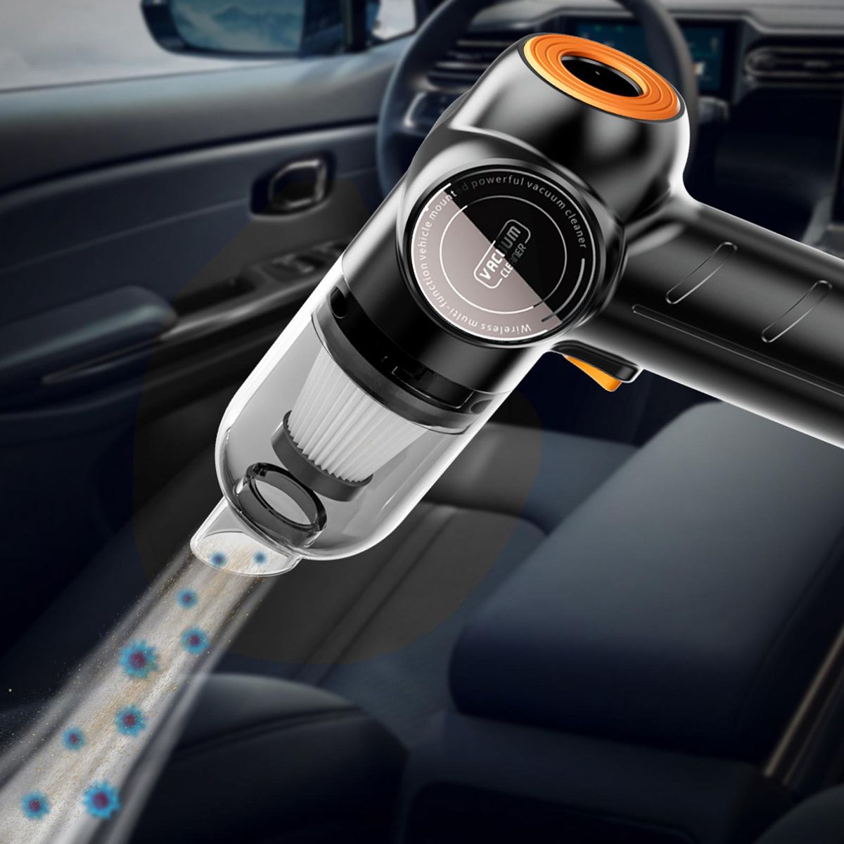 Car Wireless Vacuum Cleaner 120W High Power Blowable Cordless Home Appliance Vacuum Home and Car Dual Use Portable Vacuum Cleaner