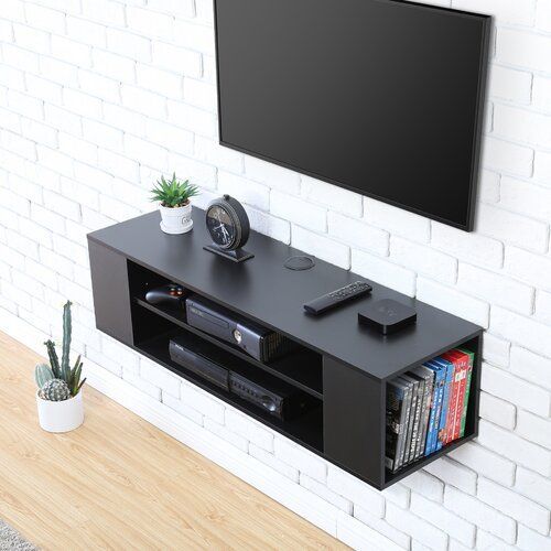 DVD/AUDIO Floating Shelf With Book Storage