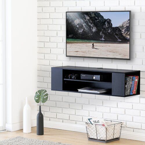 DVD/AUDIO Floating Shelf With Book Storage