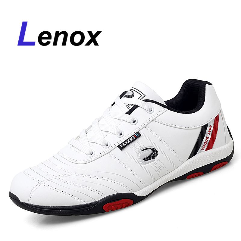 Comfort Golf Flats Mens Leather Shoes Waterproof Golf Shoes