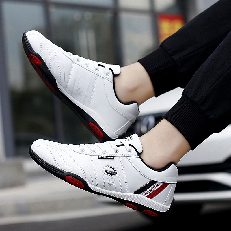 Comfort Golf Flats Mens Leather Shoes Waterproof Golf Shoes