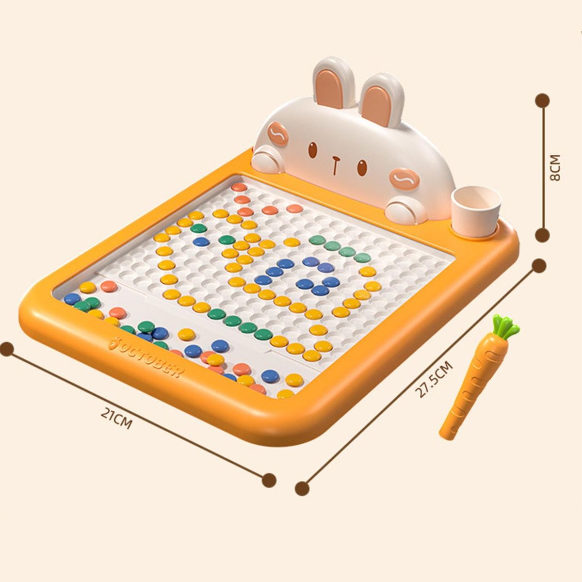 Magnetic Drawing Board Set with Chess Pieces Rabbit for Concentration