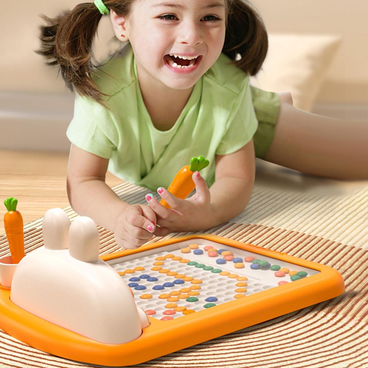 Magnetic Drawing Board Set with Chess Pieces Rabbit for Concentration