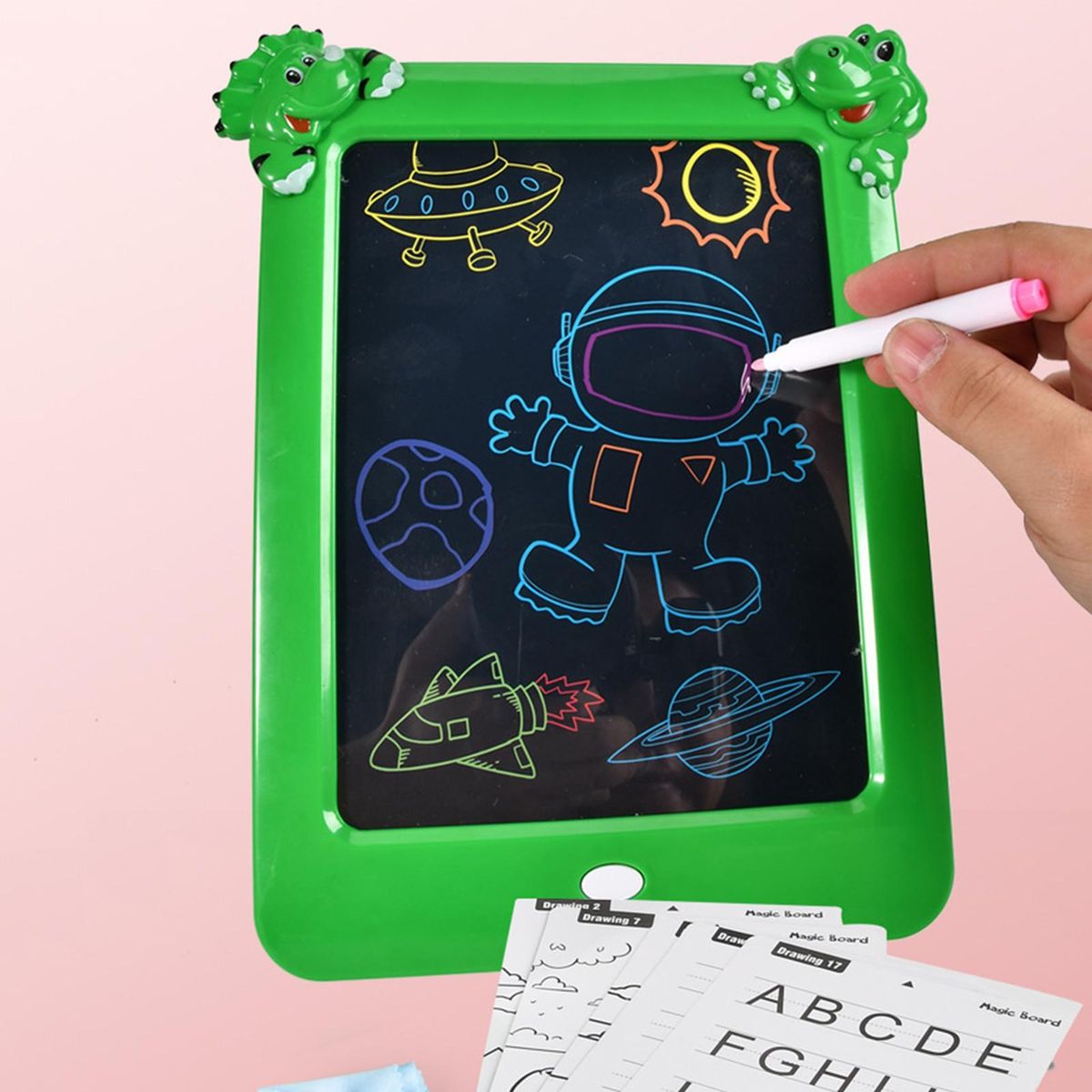 1 Set LCD Tablet LCD Screen Doodle Board Green